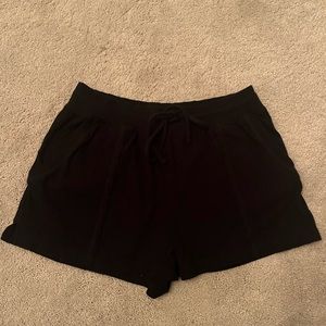Black flowy shorts